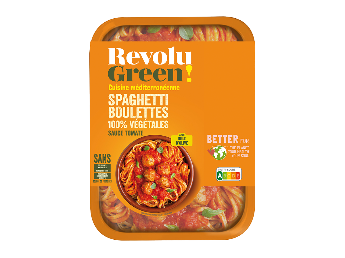 Spaghetti Boulettes 100% Végétales Sauce Tomate